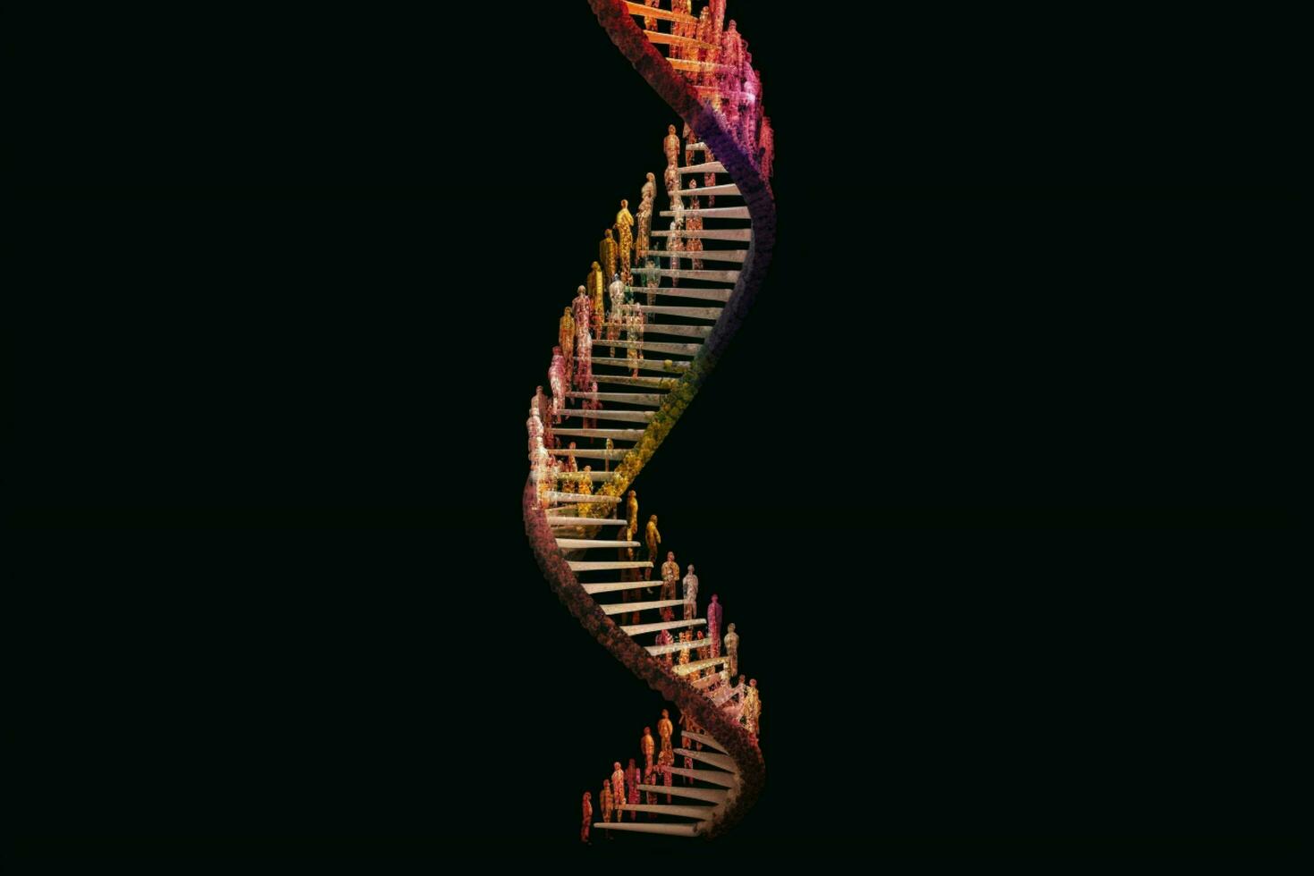 representation of human dna chain photo