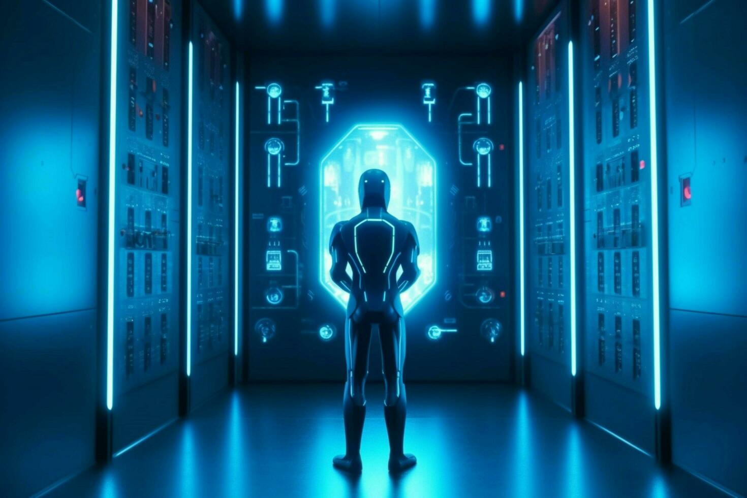 robot electronic access authentication system tec photo