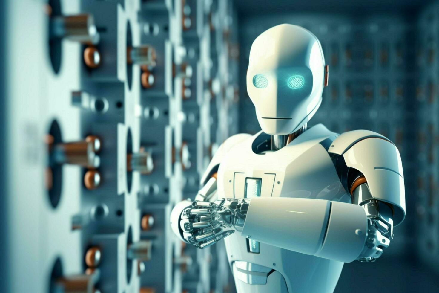 robot electronic access authentication system tec photo