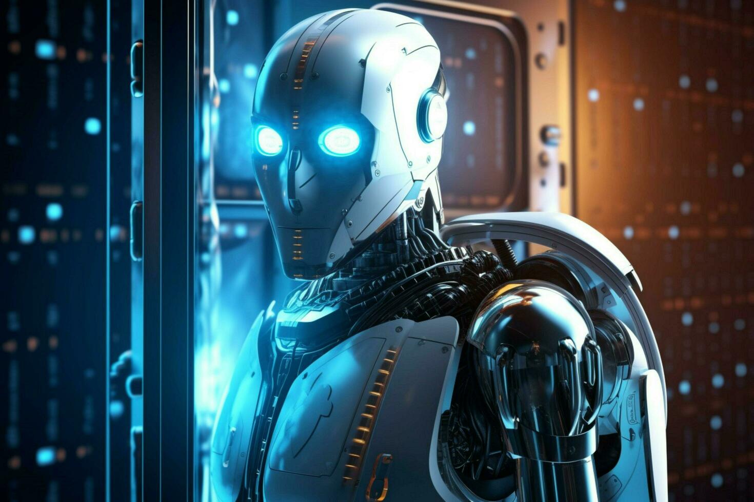 robot electronic access authentication system tec photo