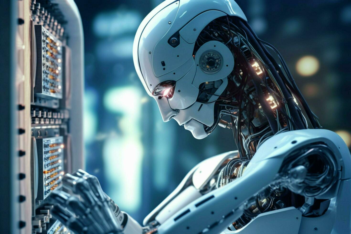 robot electronic access authentication system tec photo
