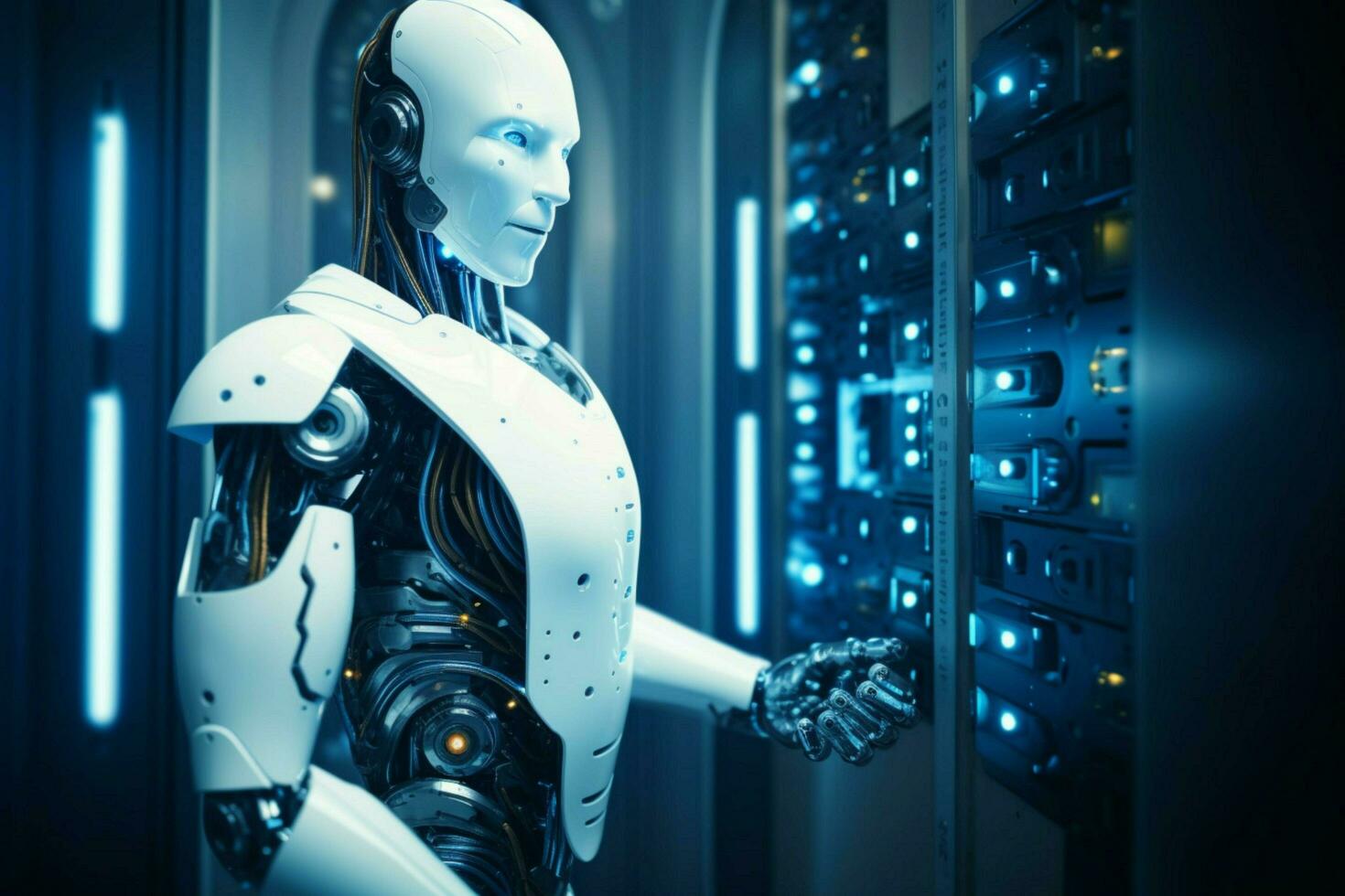 robot electronic access authentication system tec photo