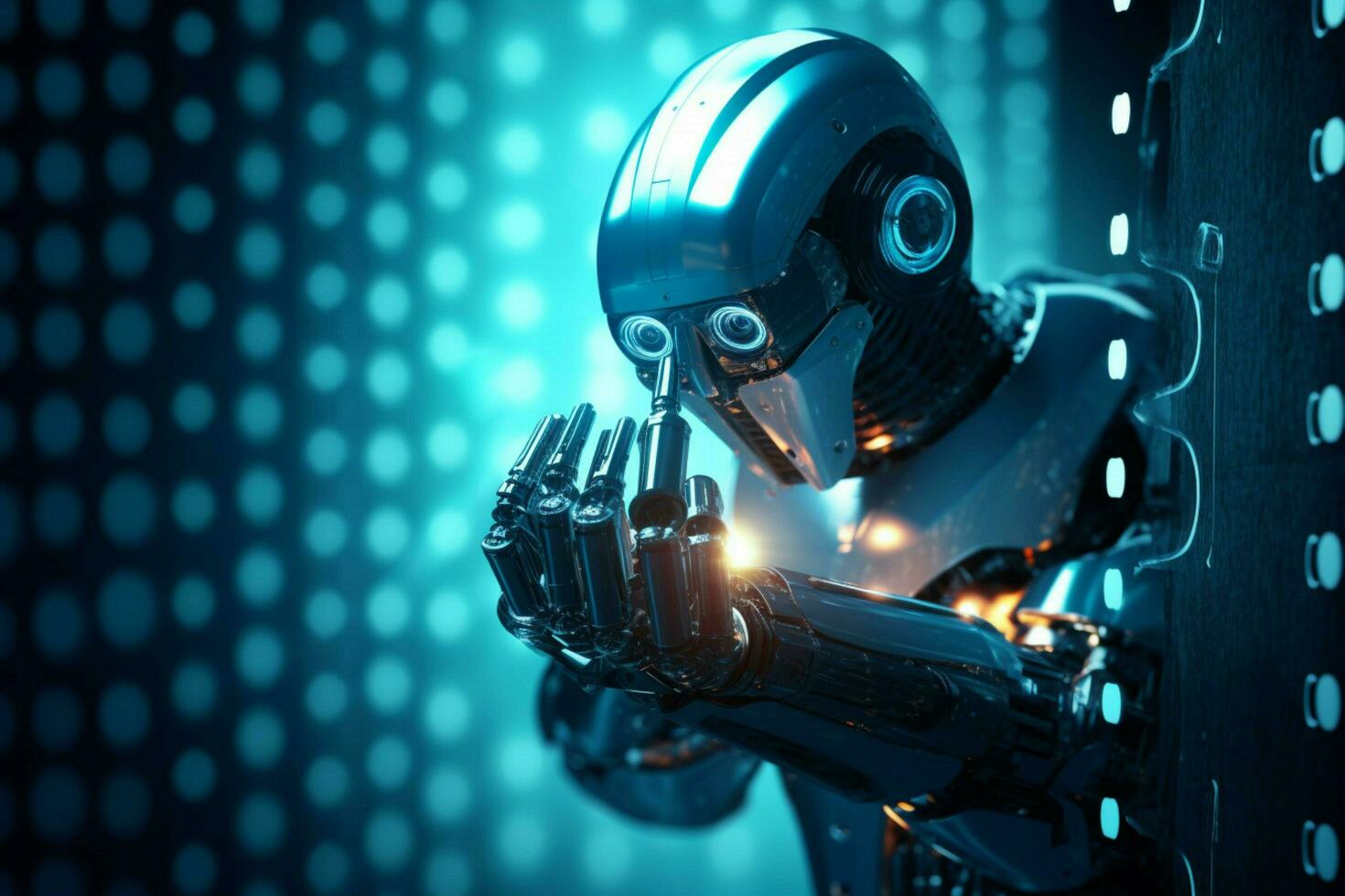 robot electronic access authentication system tec photo