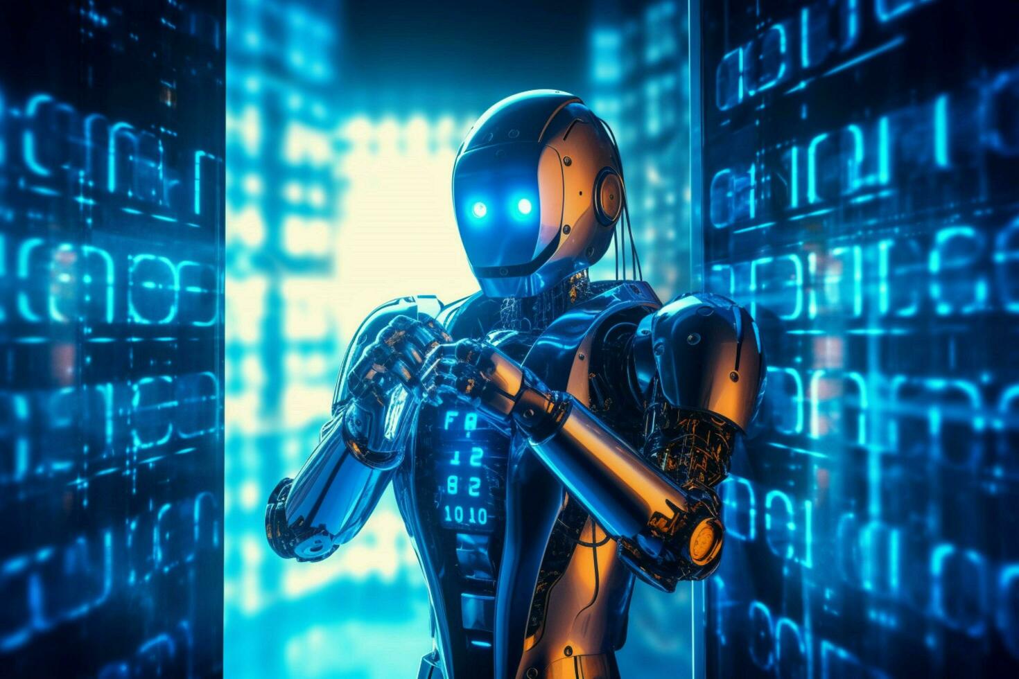 robot electronic access authentication system tec photo