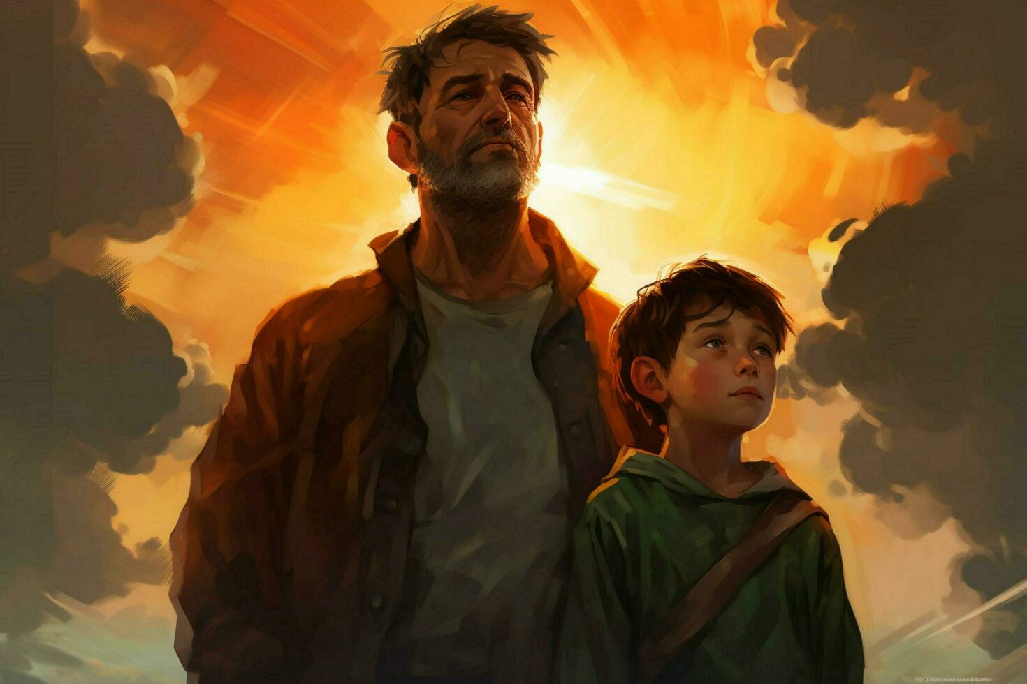 son and father photo