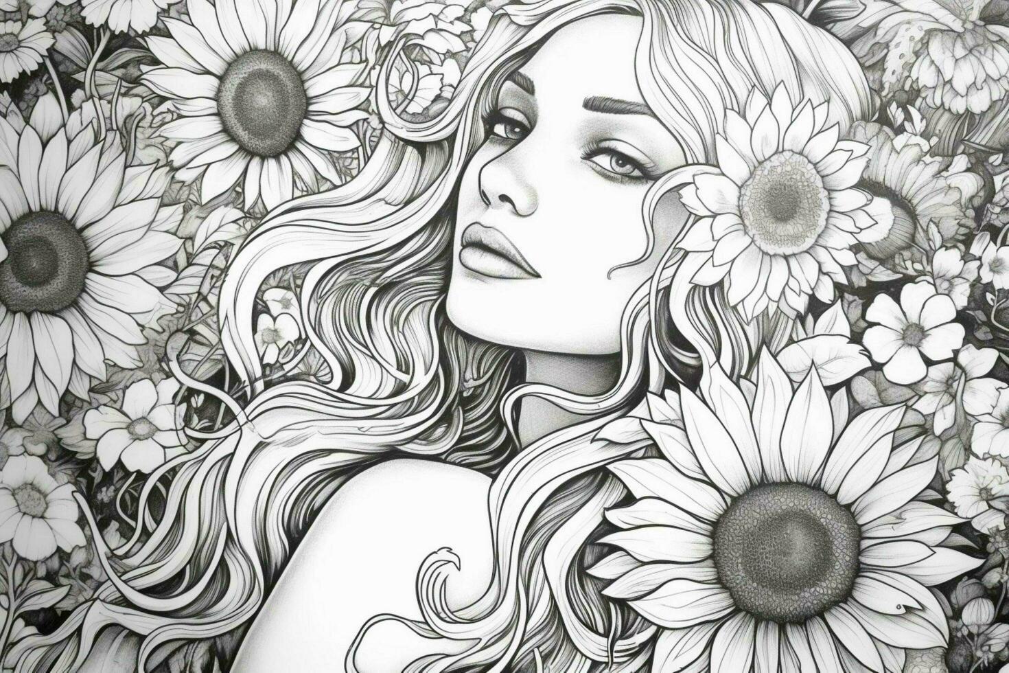 summer coloring pages 30645127 Stock Photo at Vecteezy