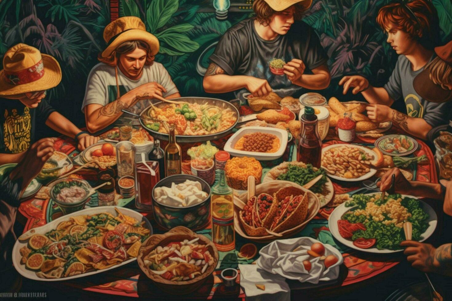 taco party image hd photo
