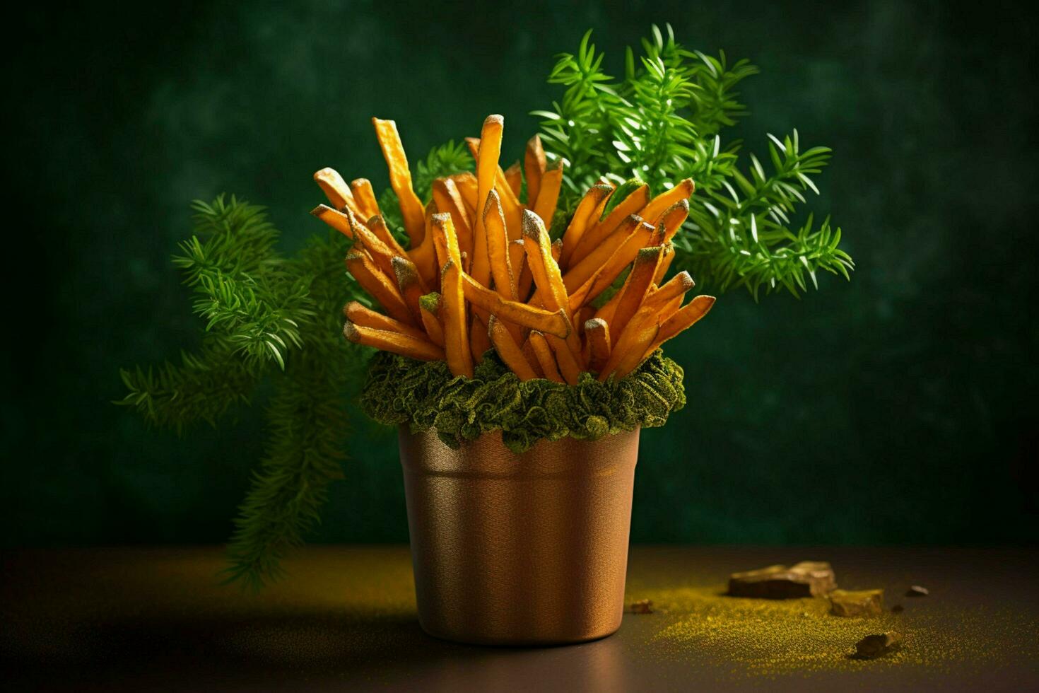 sweet potato fries pot photo