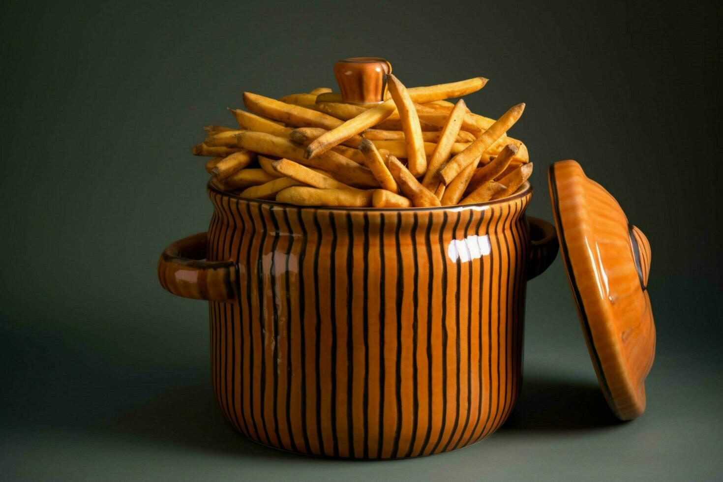 sweet potato fries pot photo