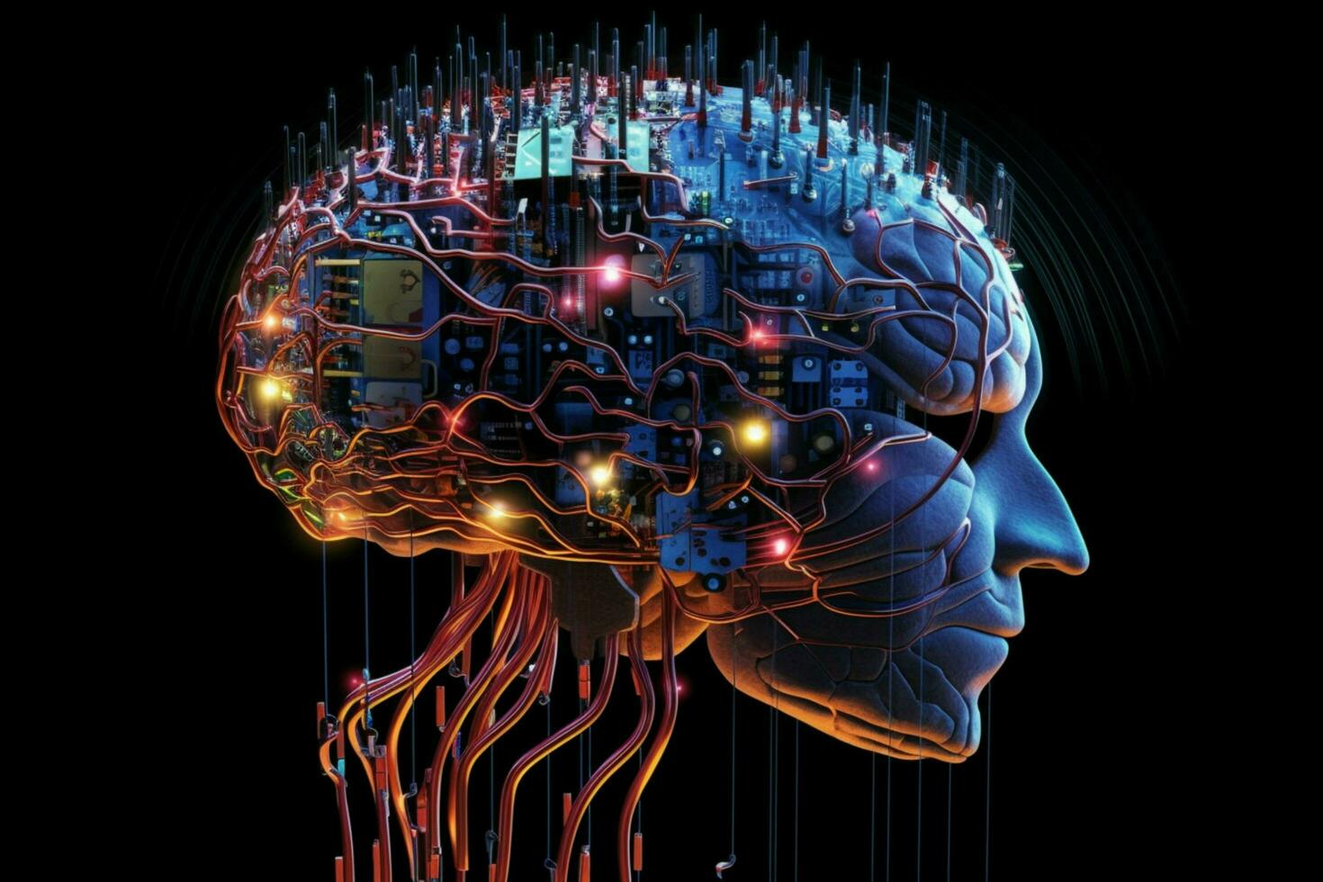 system network brain processor photo