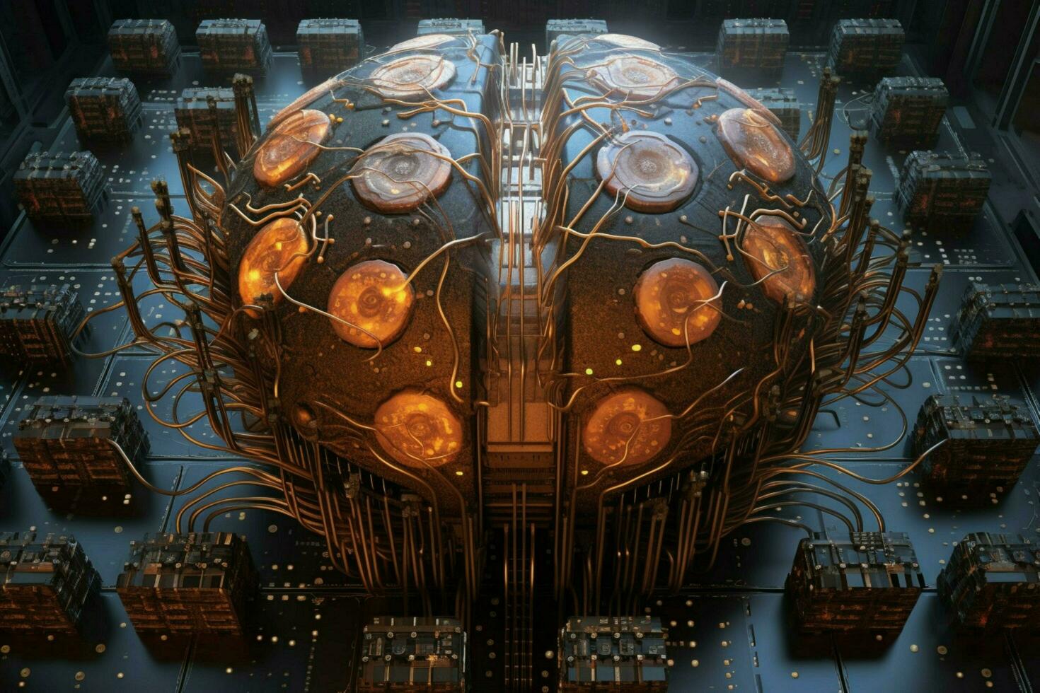 system network brain processor photo