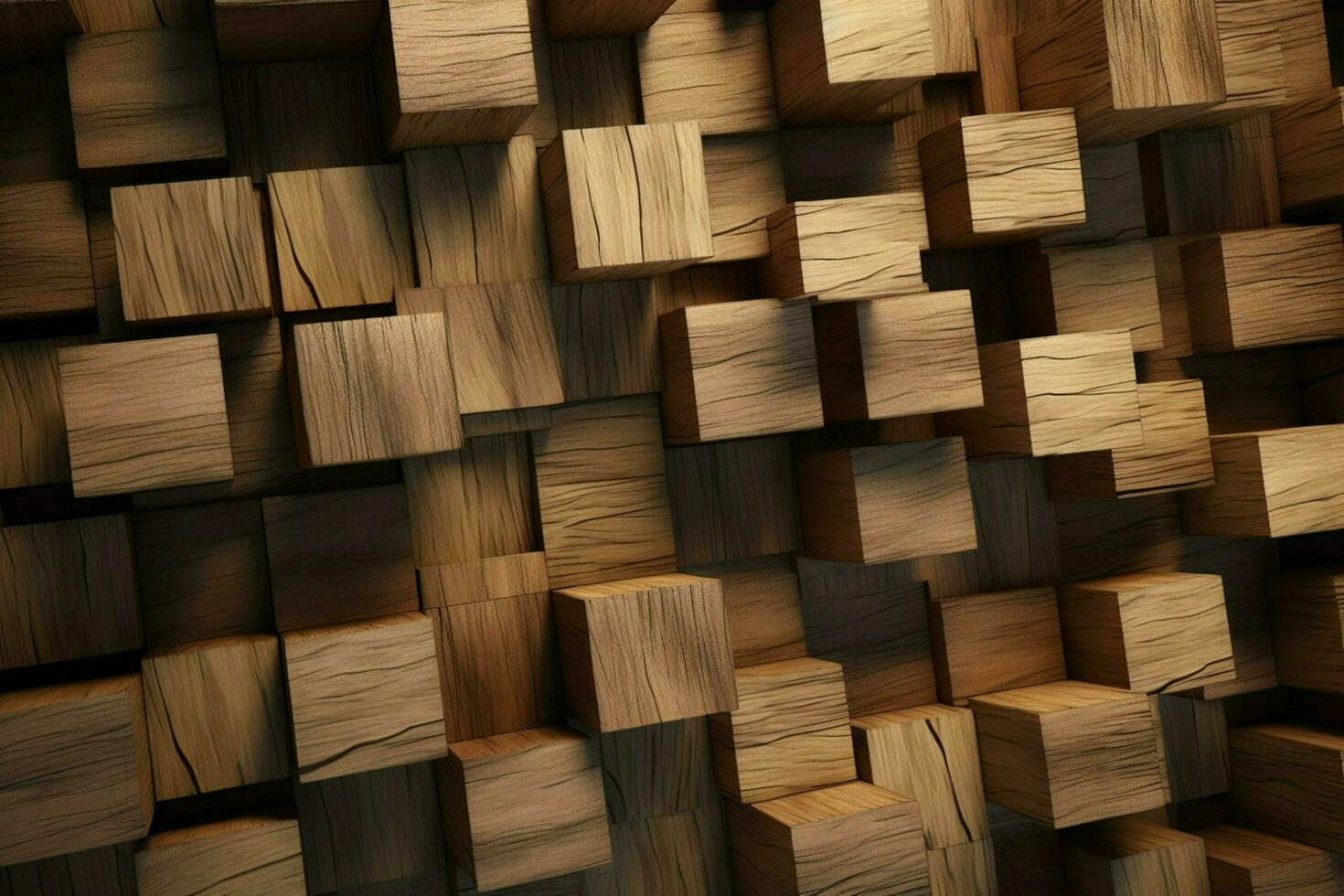 the background has cubic wood texture photo