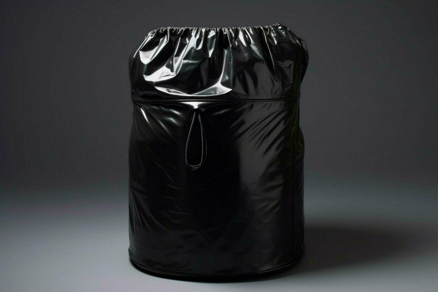 trash bag garbage bin photo