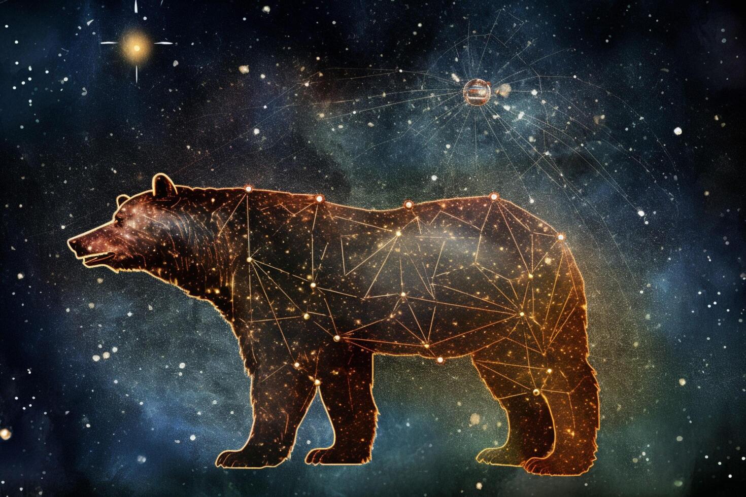 ursa major and ursa minor constellations photo