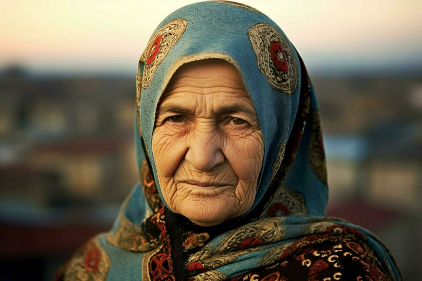 turk woman turkish city photo