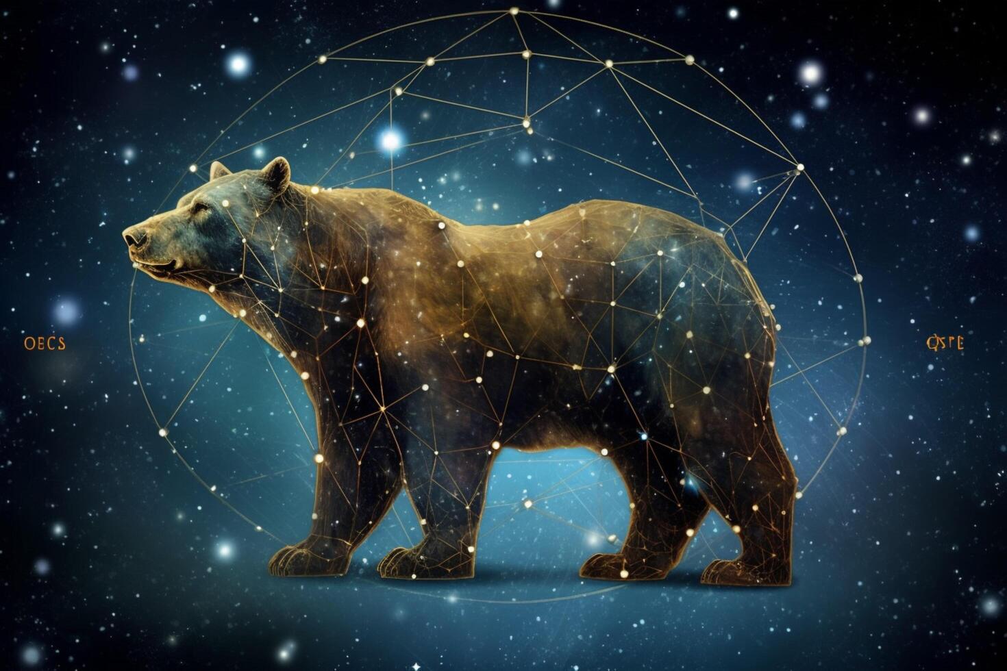 ursa major and ursa minor constellations photo