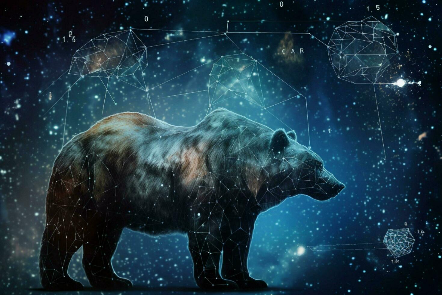 ursa major and ursa minor constellations photo