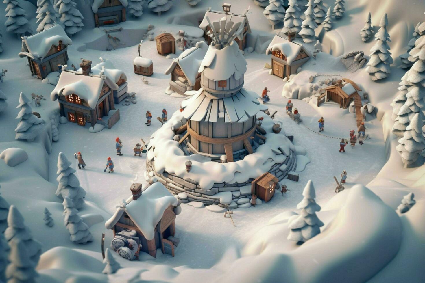viking kid snow settlement photo