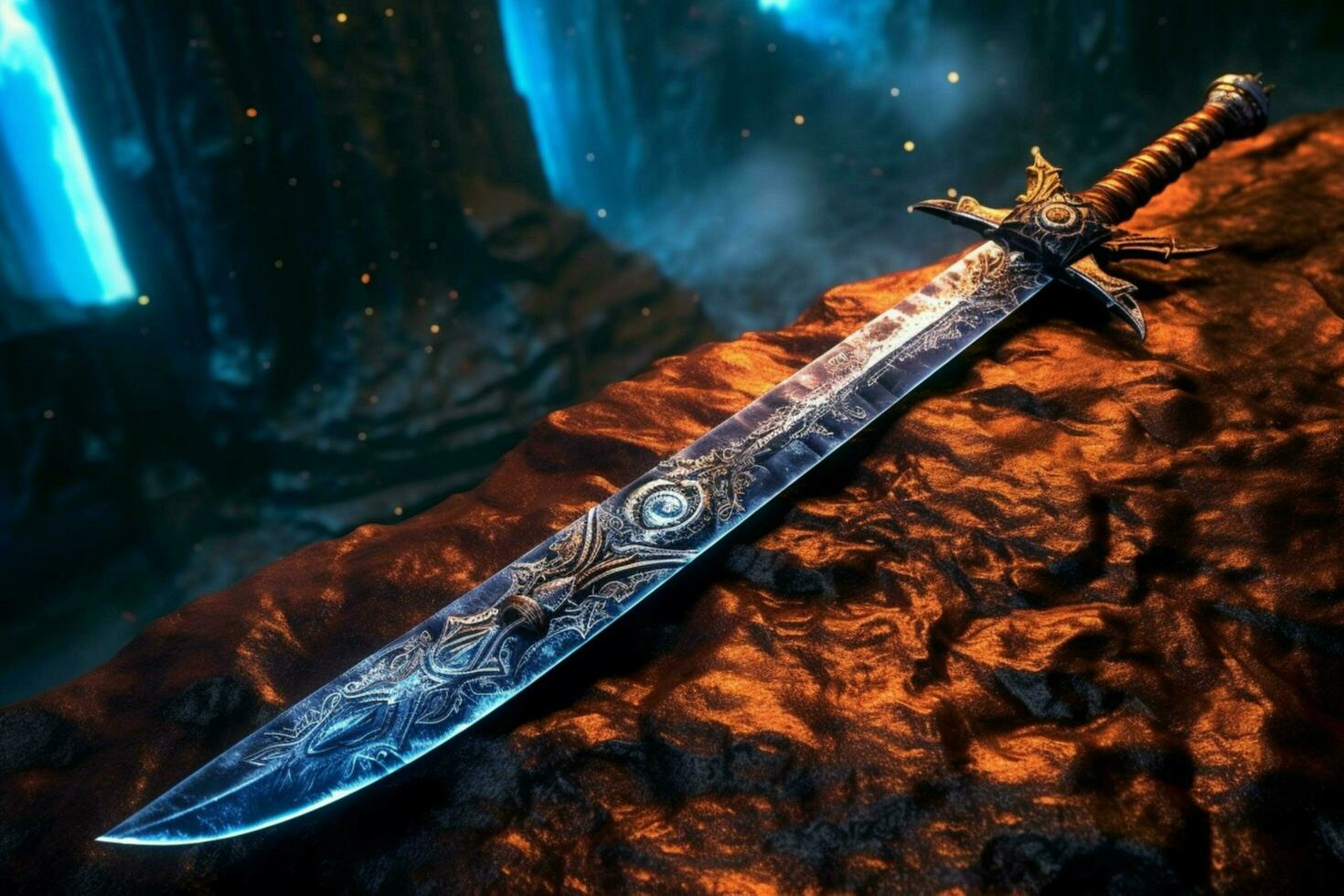 warrior sword gaming fictional world photo