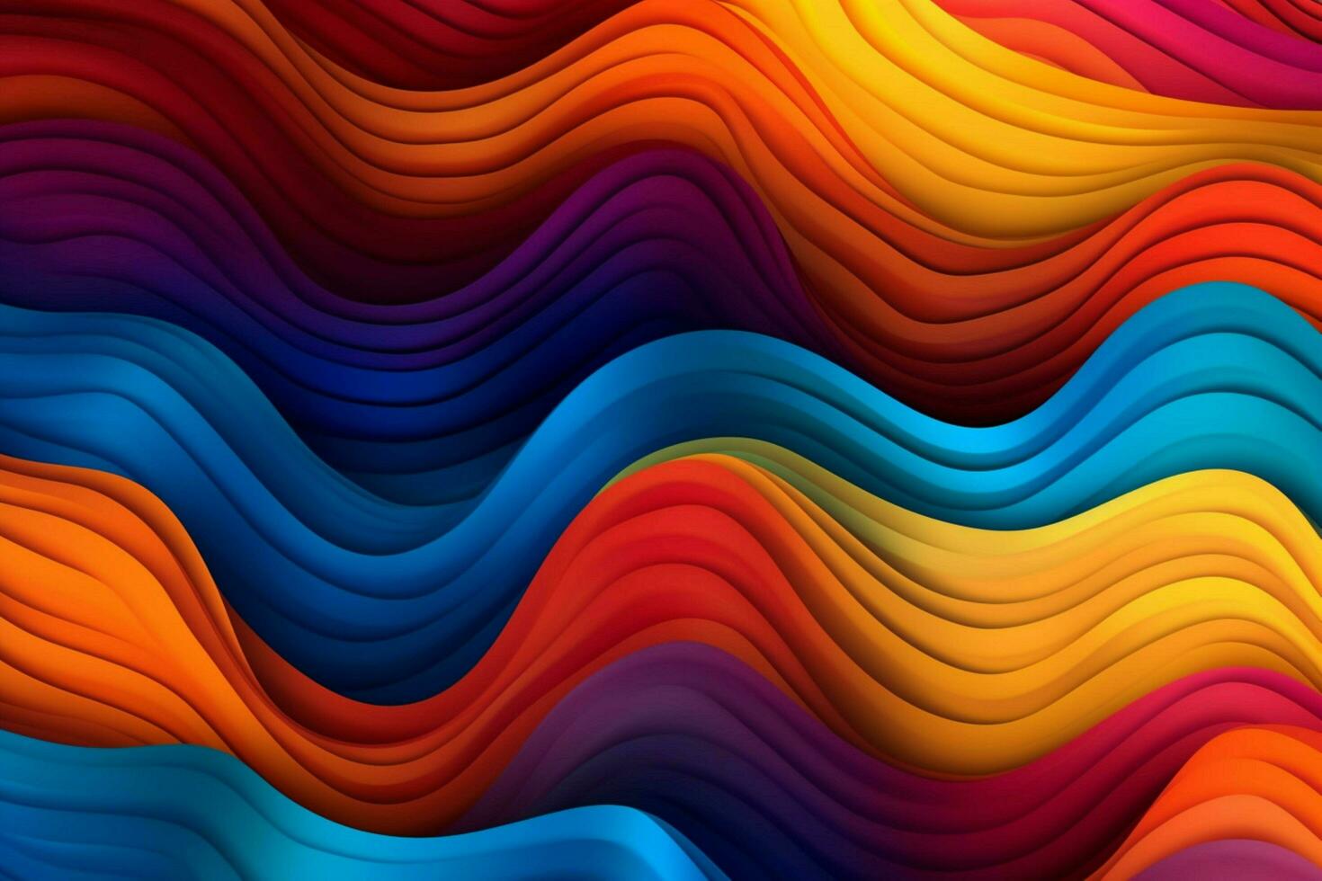 wave pattern in vibrant colors on backdrop photo