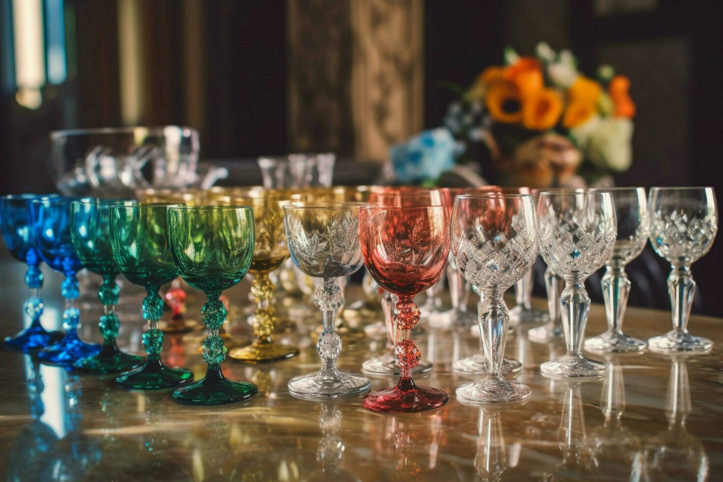 wedding glasses party photo