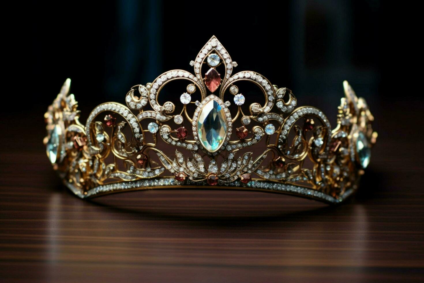 woman luxurious tiara jewelry photo