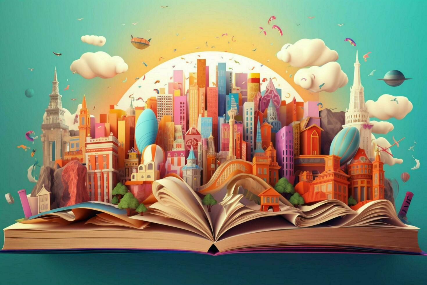 world book day background photo