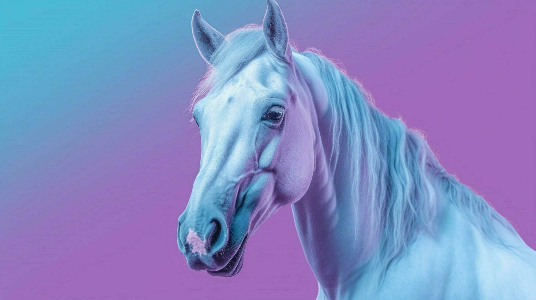 a blue horse with a purple background 30647171 Stock Photo at Vecteezy