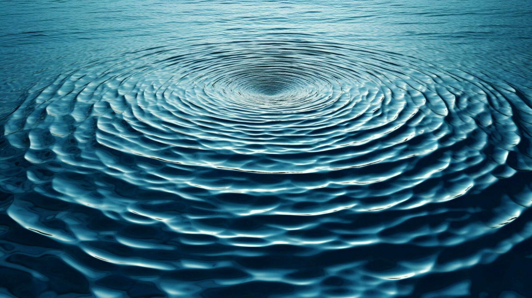 a blue water with ripples in the water photo