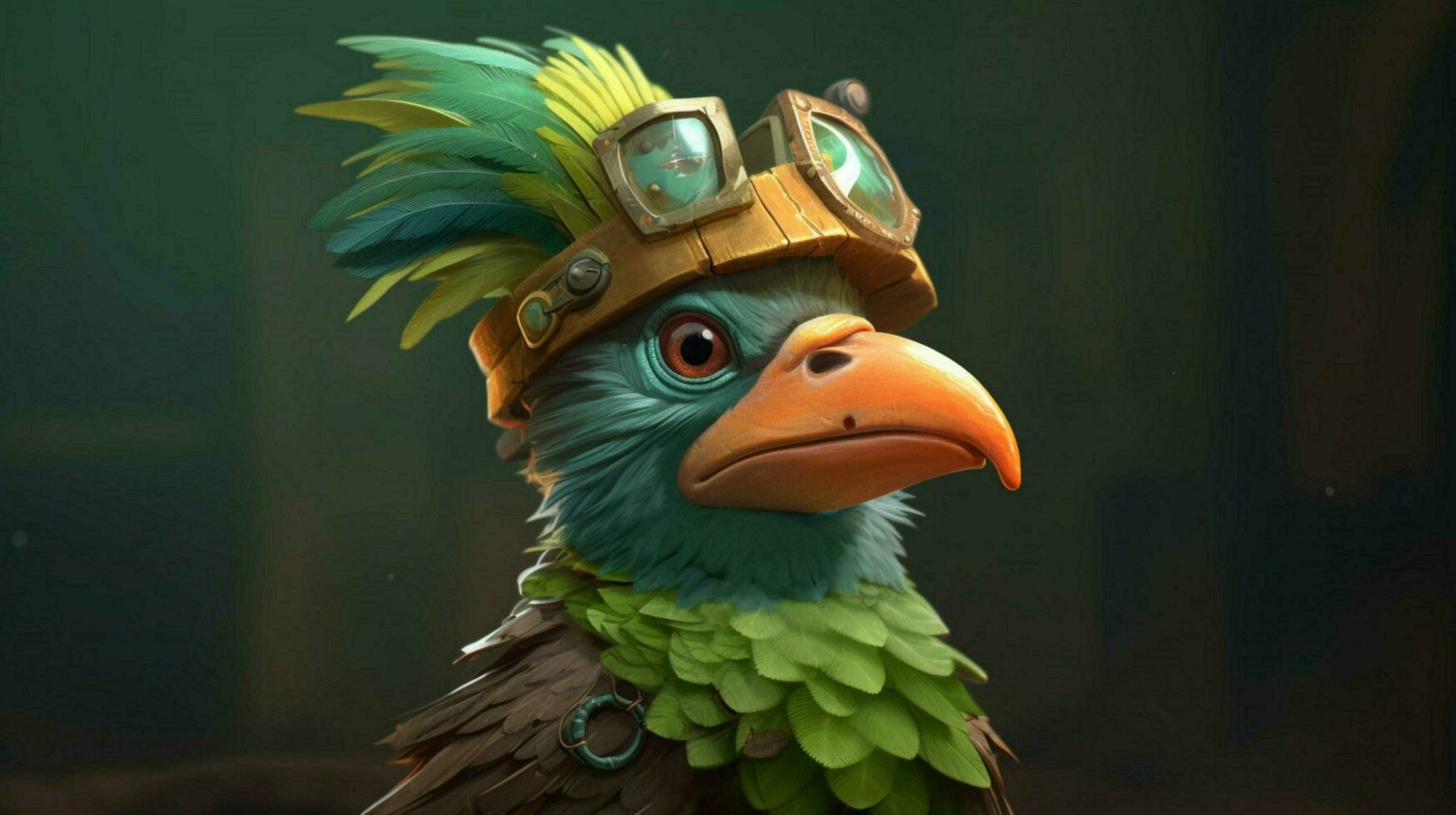 a character from the game a bird with a headband photo