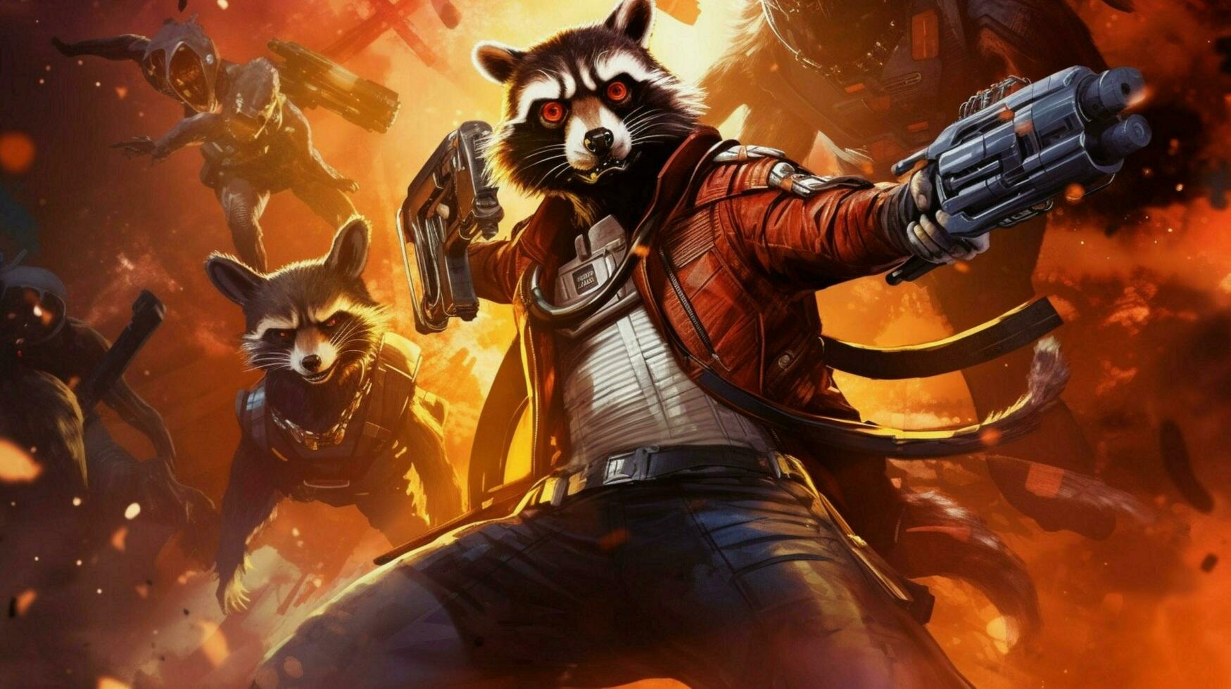 a cover for a comic book character calledguardian photo