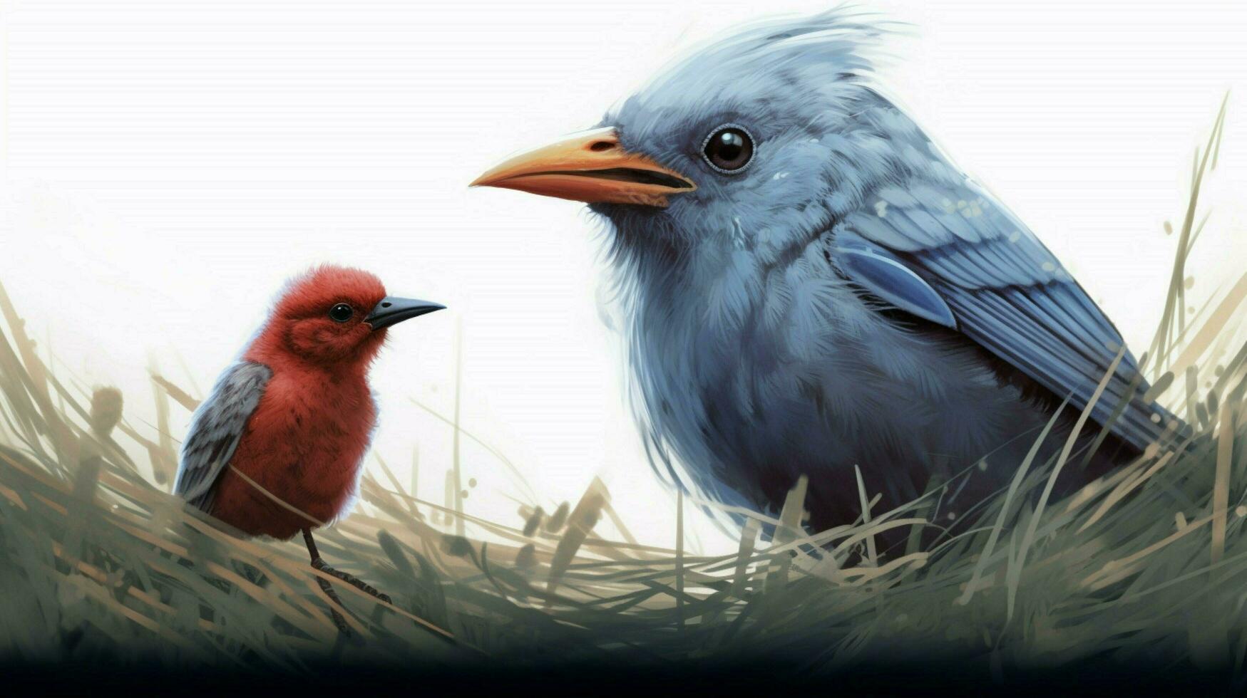a digital illustration of a bird with a bird photo