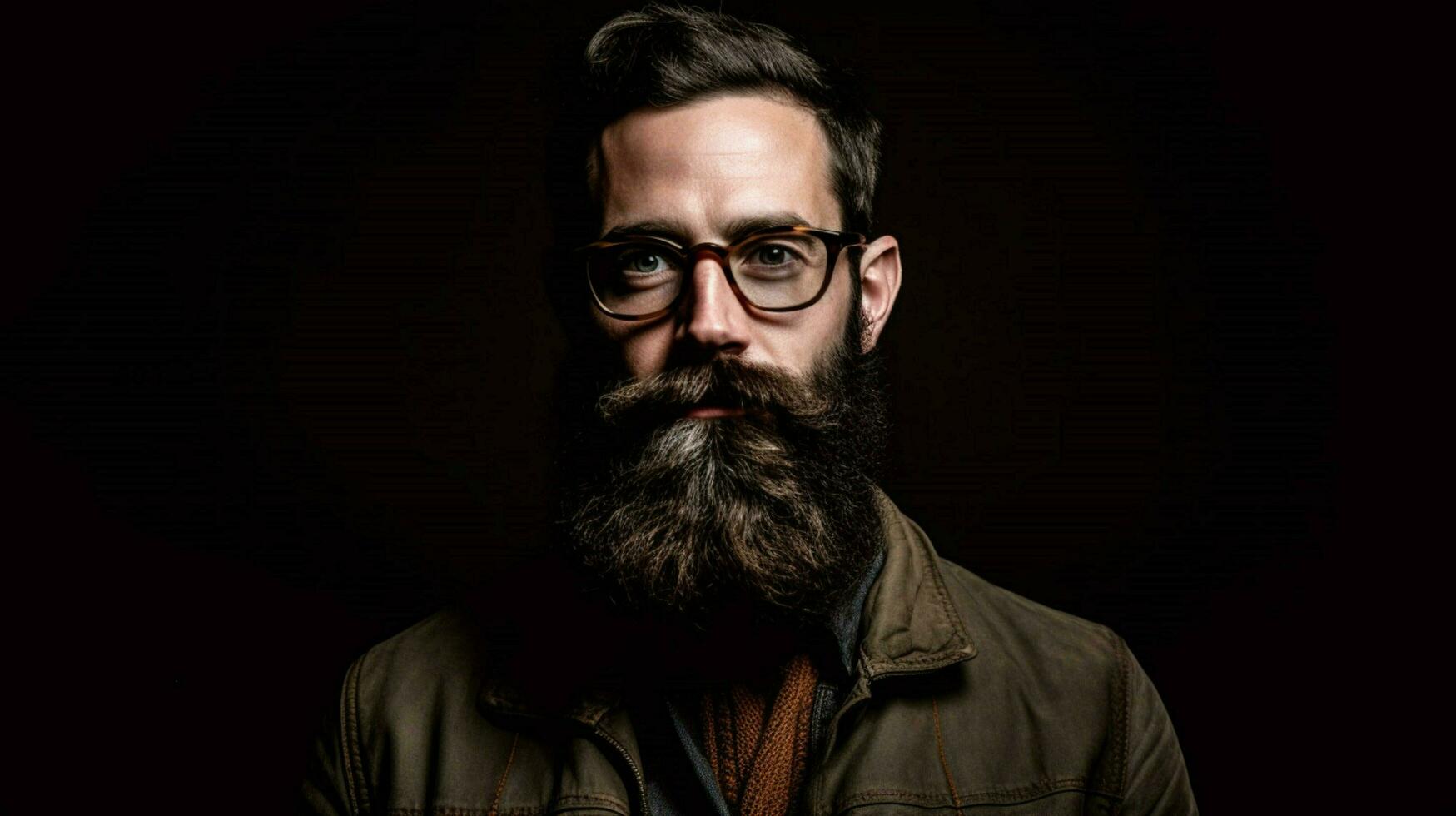 a man with glasses and a beard is shown photo