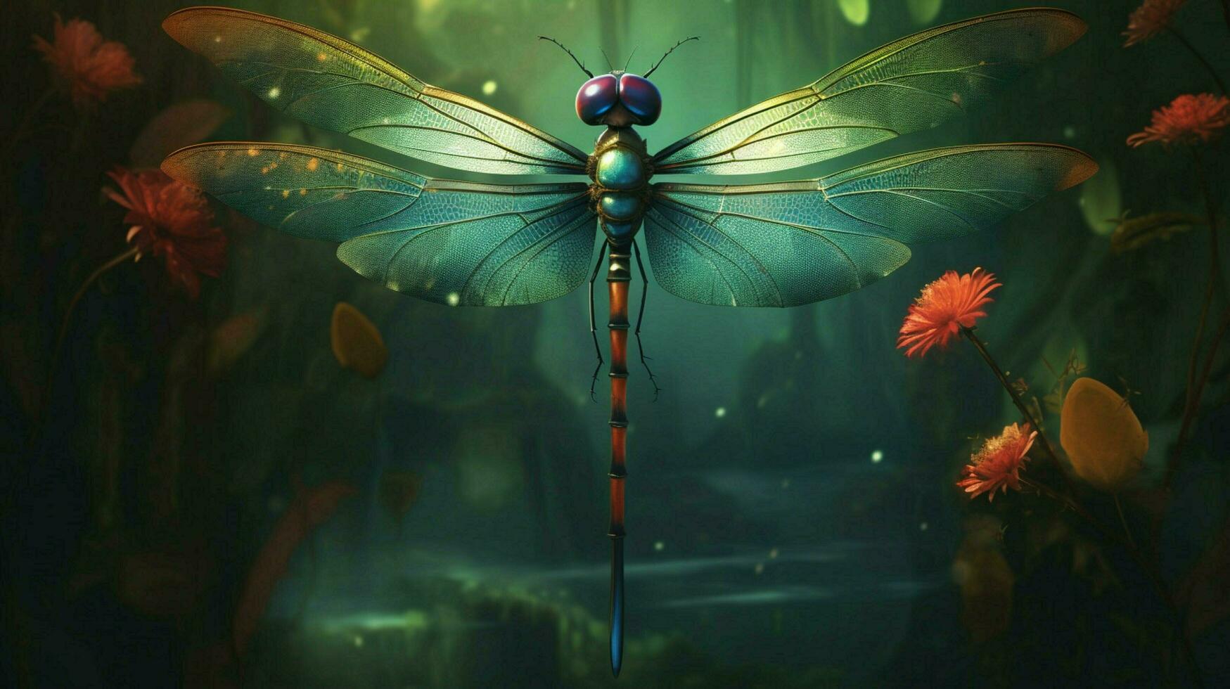a poster for a dragonfly called dragonfly photo