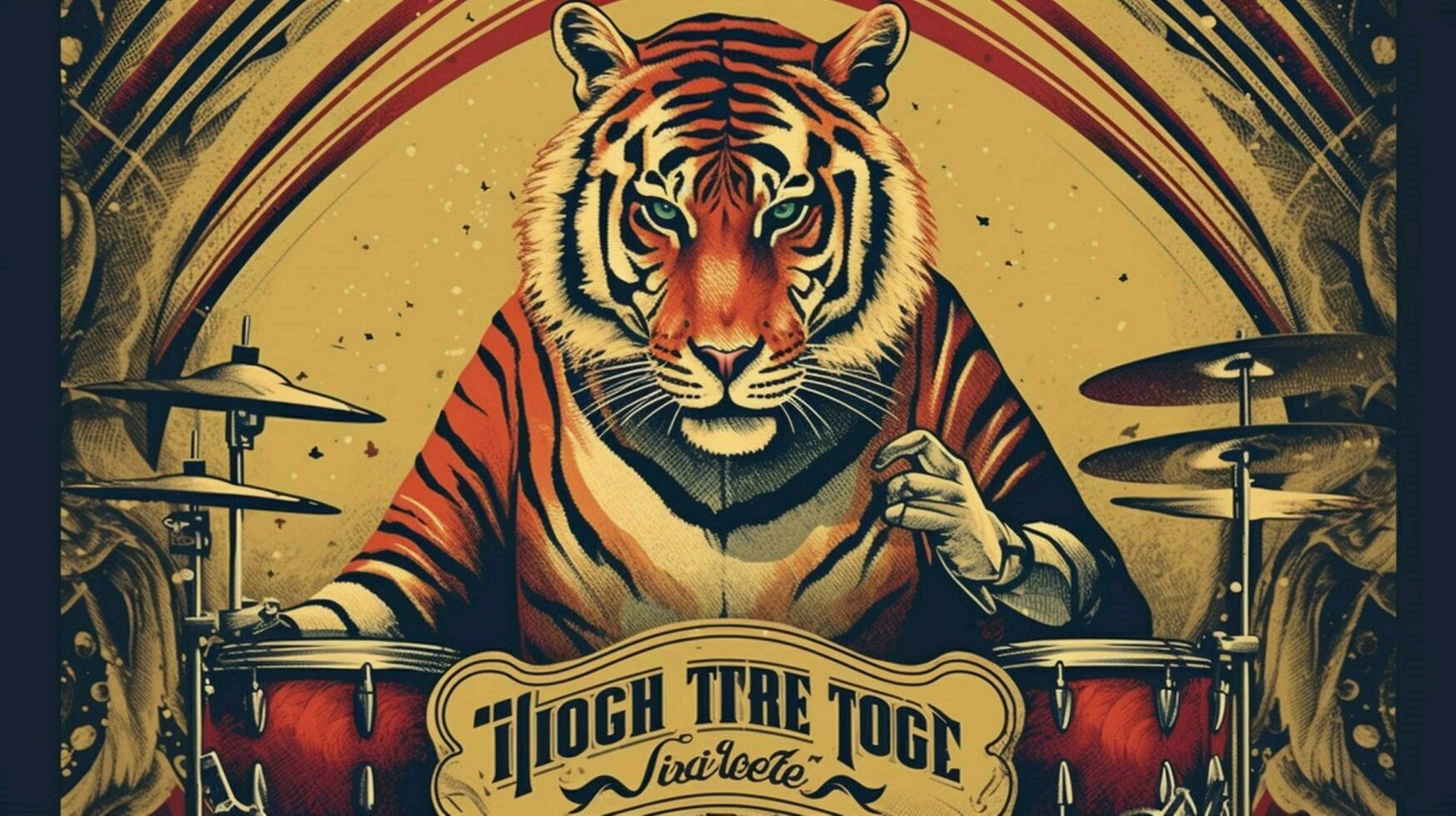 un póster para un En Vivo banda llamado el Tigre foto