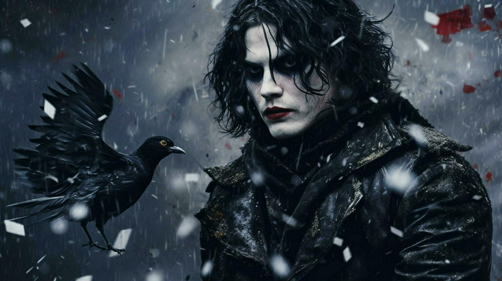 a poster for a movie called the crow photo