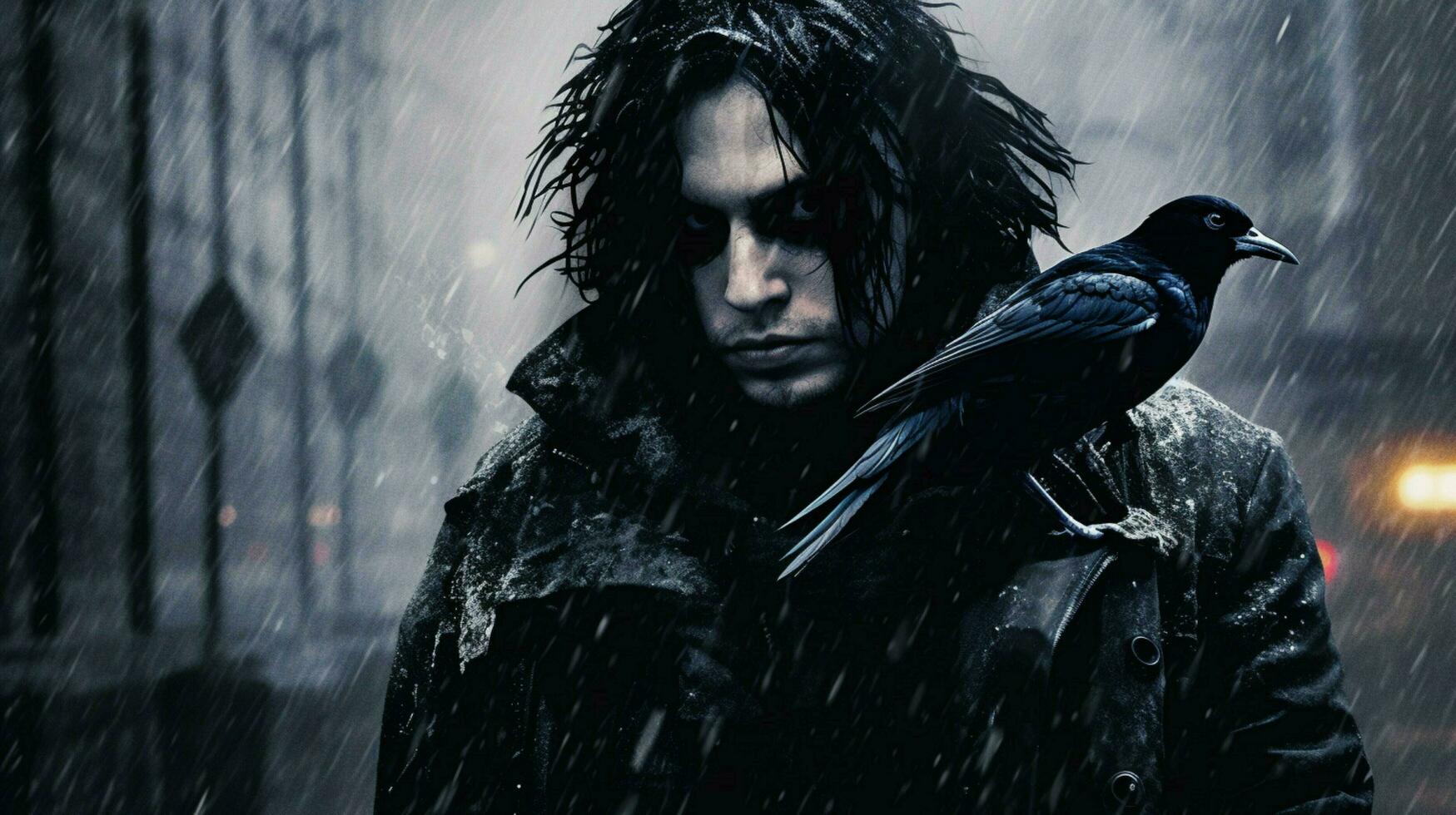 a poster for a movie called the crow photo