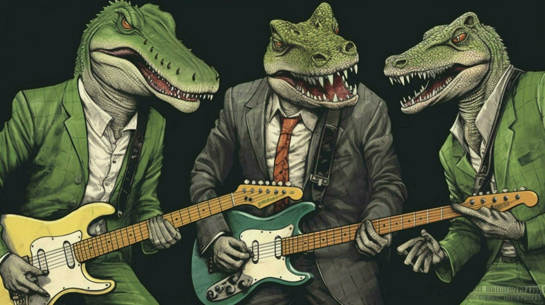 a poster for a punk band called the crocodile photo