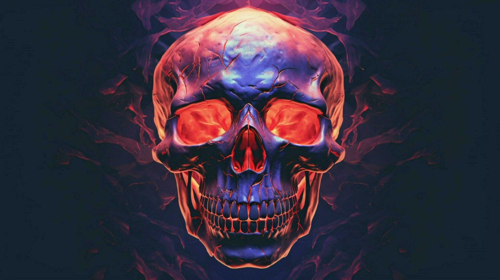 a poster for a video game called the skull photo