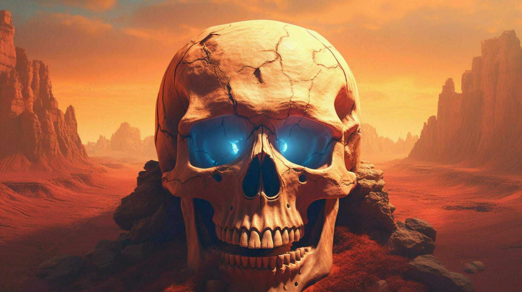 a poster for a video game called the skull photo