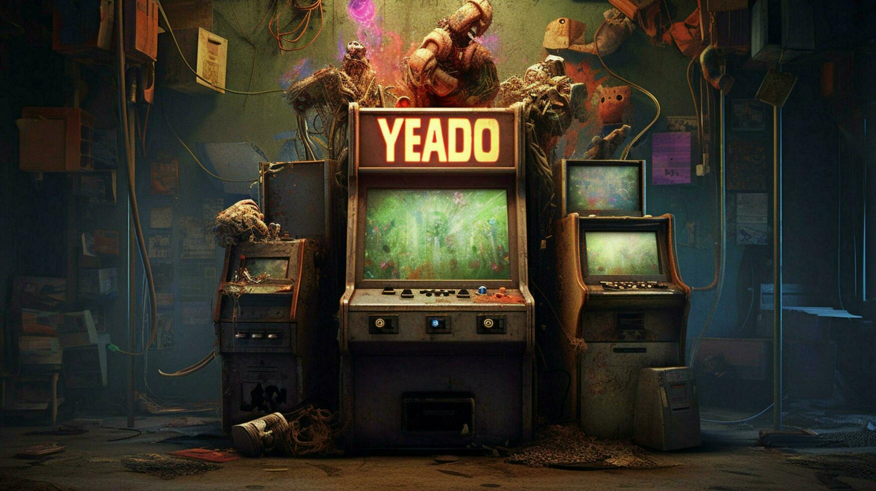 a poster for a video game called the video game photo