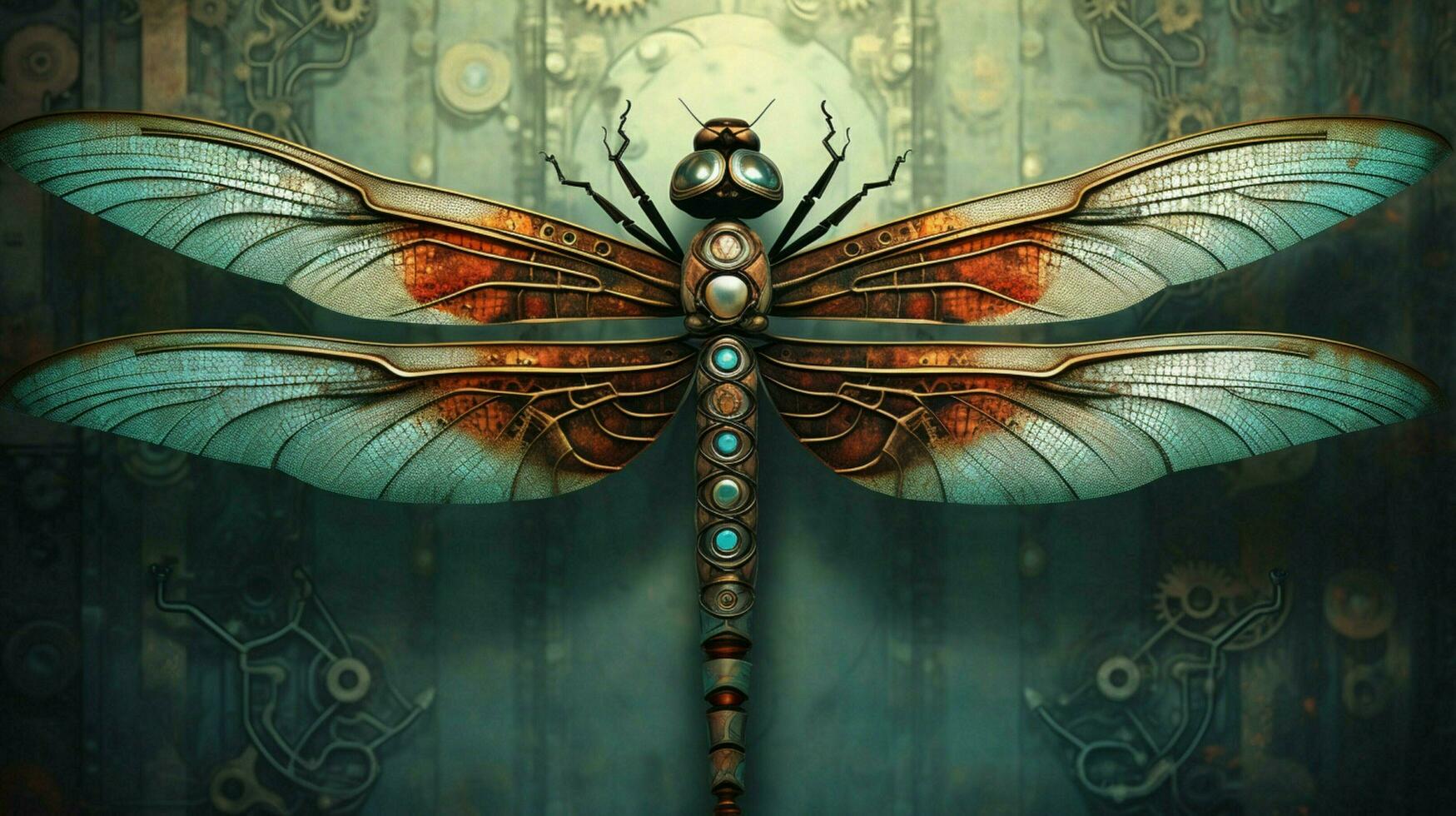 a poster for the dragonfly that is made photo