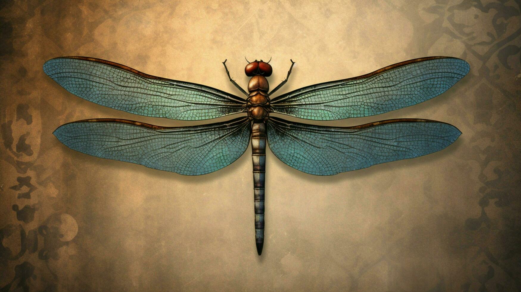 a poster for the dragonfly that is made photo