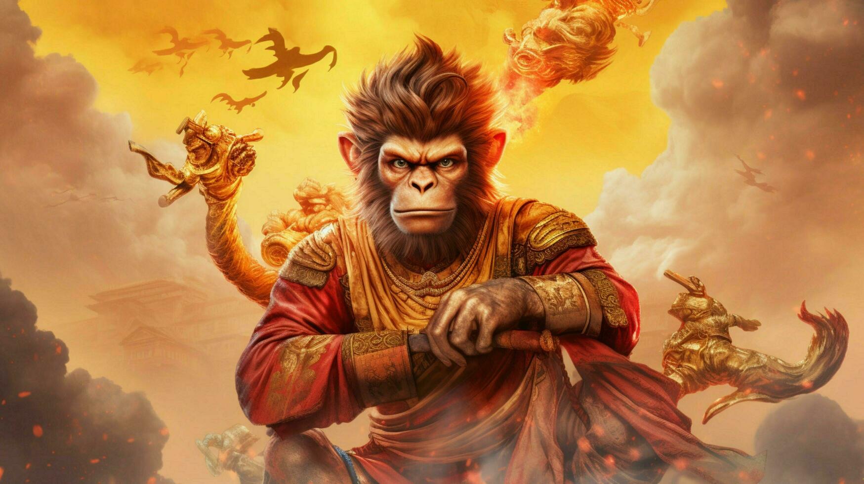 a poster for the monkey king photo