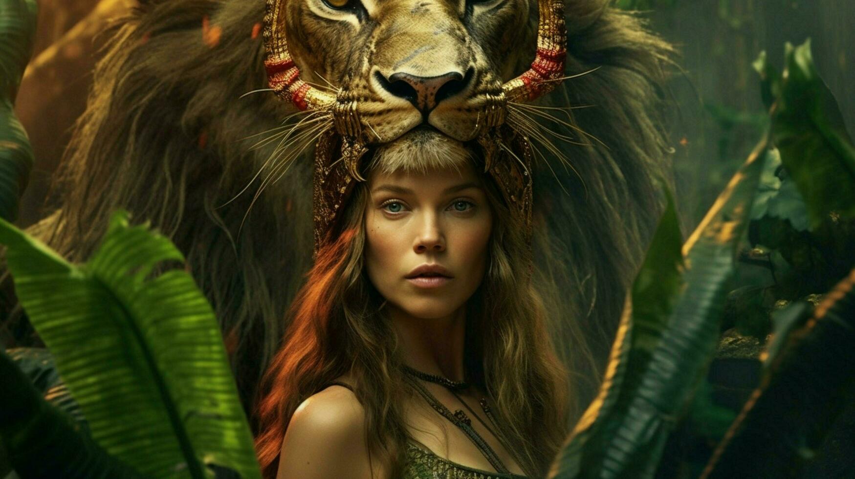 a poster for the movie queen of the jungle photo