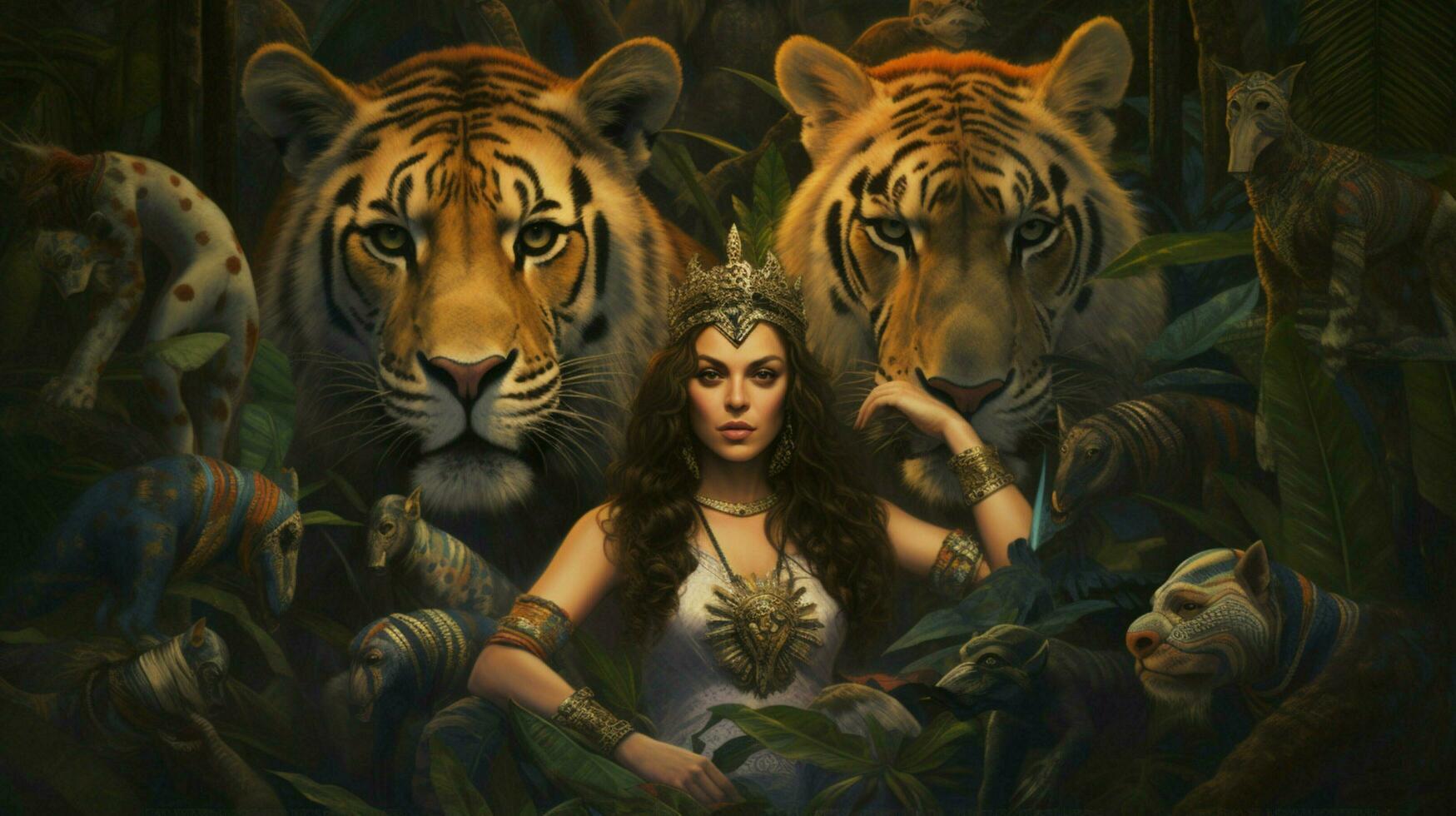 a poster for the movie queen of the jungle photo