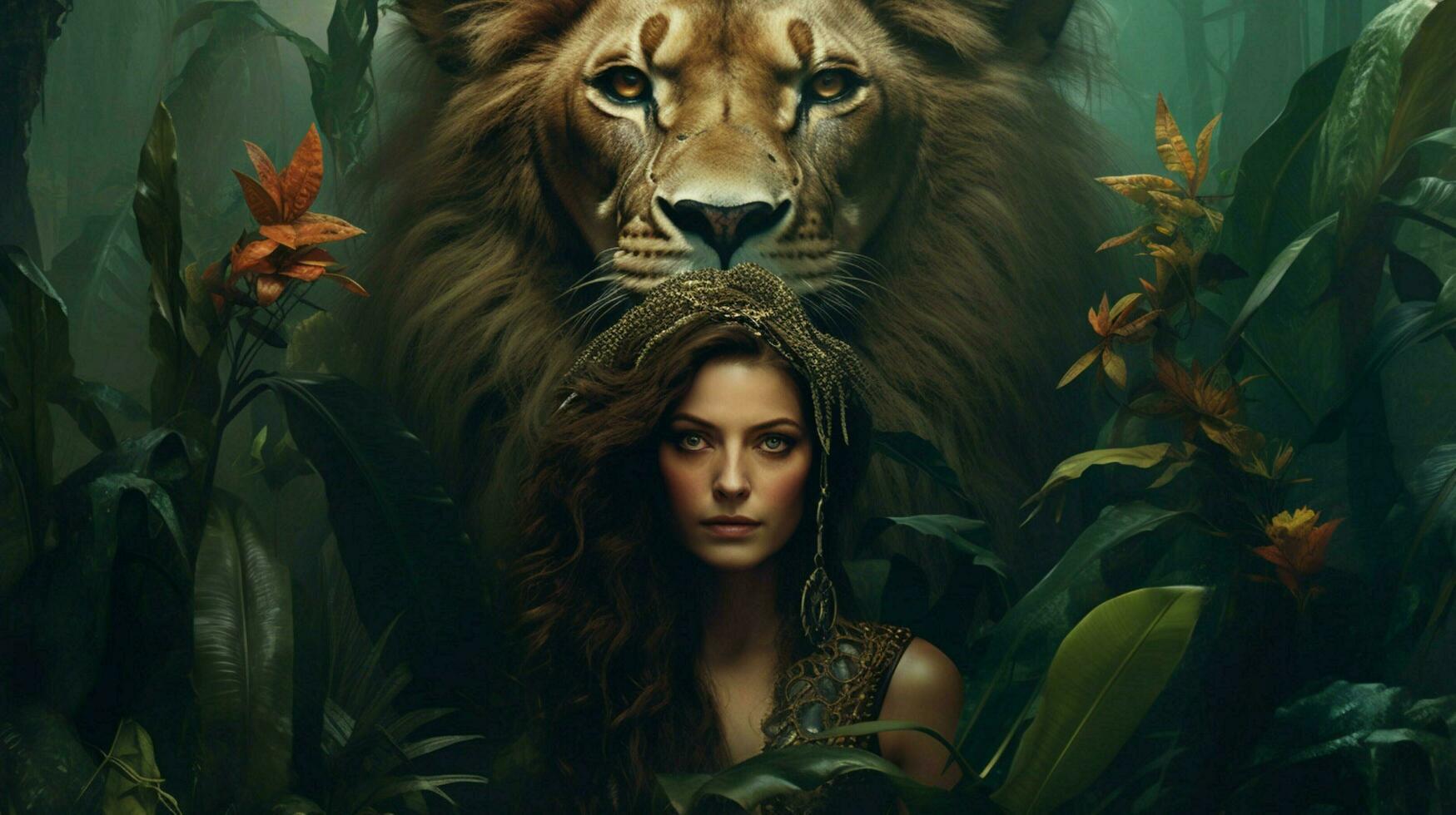 a poster for the movie queen of the jungle photo