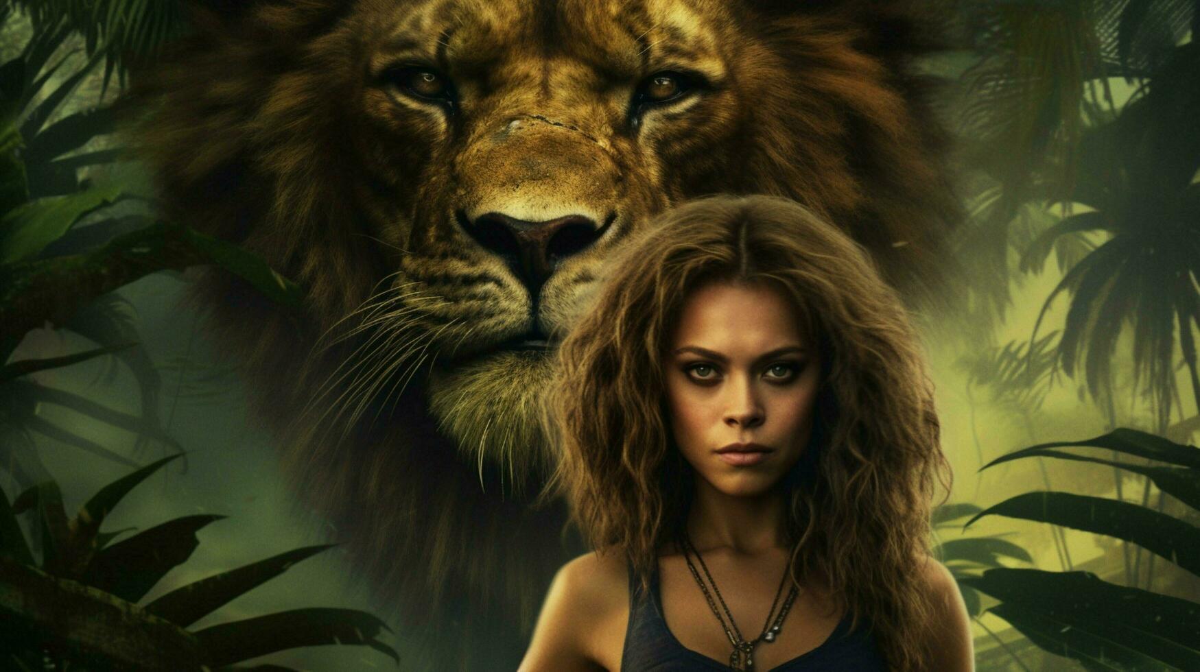 a poster for the movie queen of the jungle photo