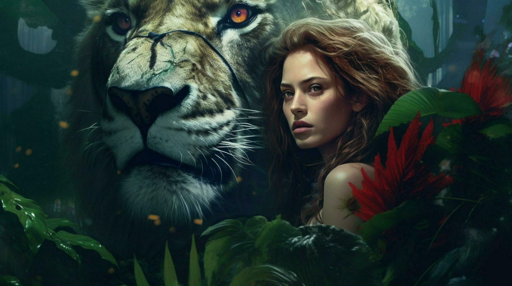 a poster for the movie queen of the jungle photo