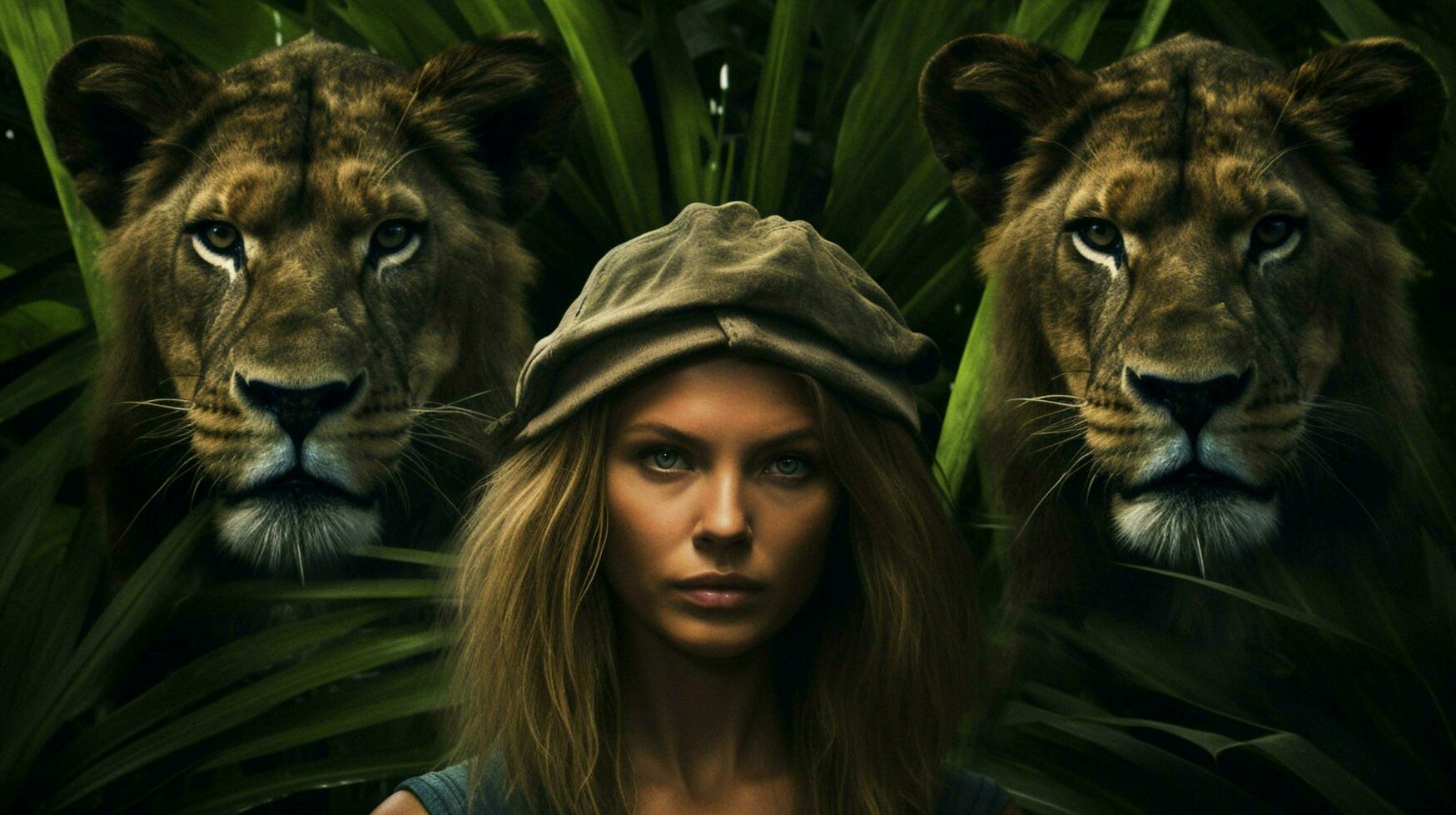 a poster for the movie queen of the jungle photo